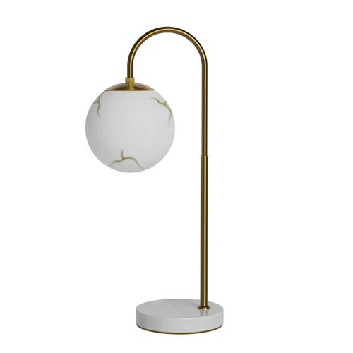 Bellagio bordlampe H60cm messing/hvit