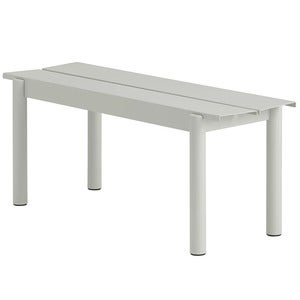 Linear Steel Benk 110x34 cm Grey 