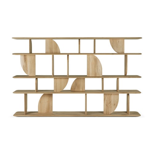 Geometric Hylle eik 210x35x130 cm