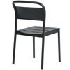 Linear Steel Spisestol Anthracite Black 