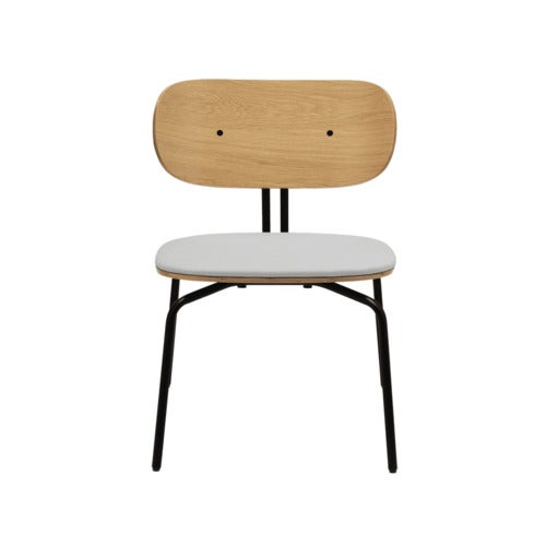 Curious lenestol eik/svart Sterling
