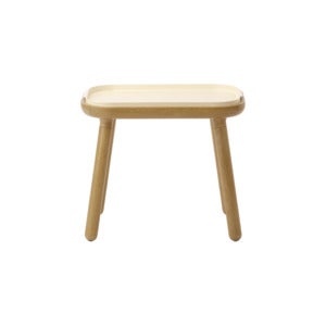 Paff Sidebord høy eik/Pearl White