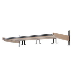 Cora hattehylle 90 cm Hvitoljet eik