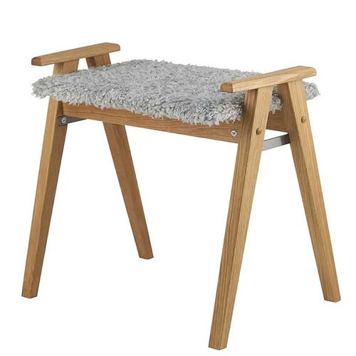 Alme Krakk oljet eik/safeskinn look lysegrå